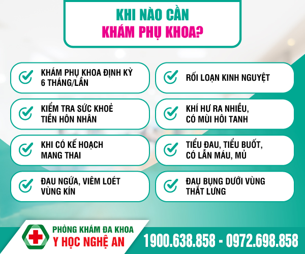 Khi nào cần khám phụ khoa