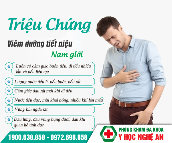 Dấu hiệu viêm đường tiết niệu ở nam giới